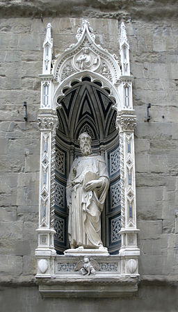 Statue: Donatello's 'St. Mark'.
