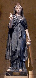Roman statue of Egyptian goddess Isis, looking remarkably like a modern Mary statue.