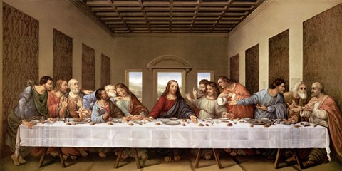 Painting: Leonardo's 'Last Supper'.