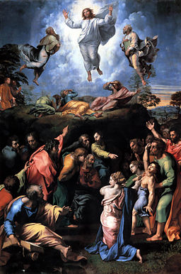 Painting: Raphael's 'Transfiguration'.
