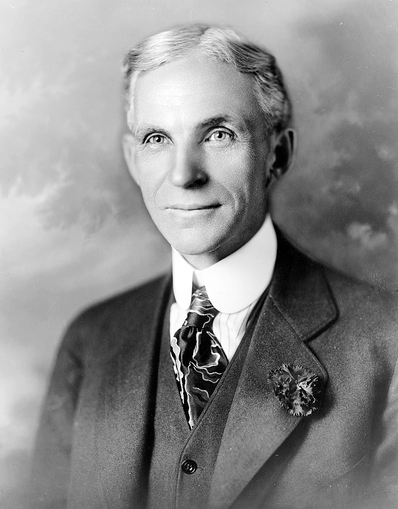 Photograph of Henry Ford.